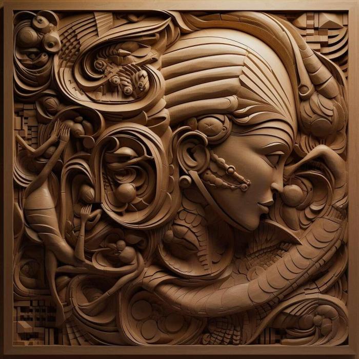 نموذج ثلاثي الأبعاد لآلة CNC 3D Art 